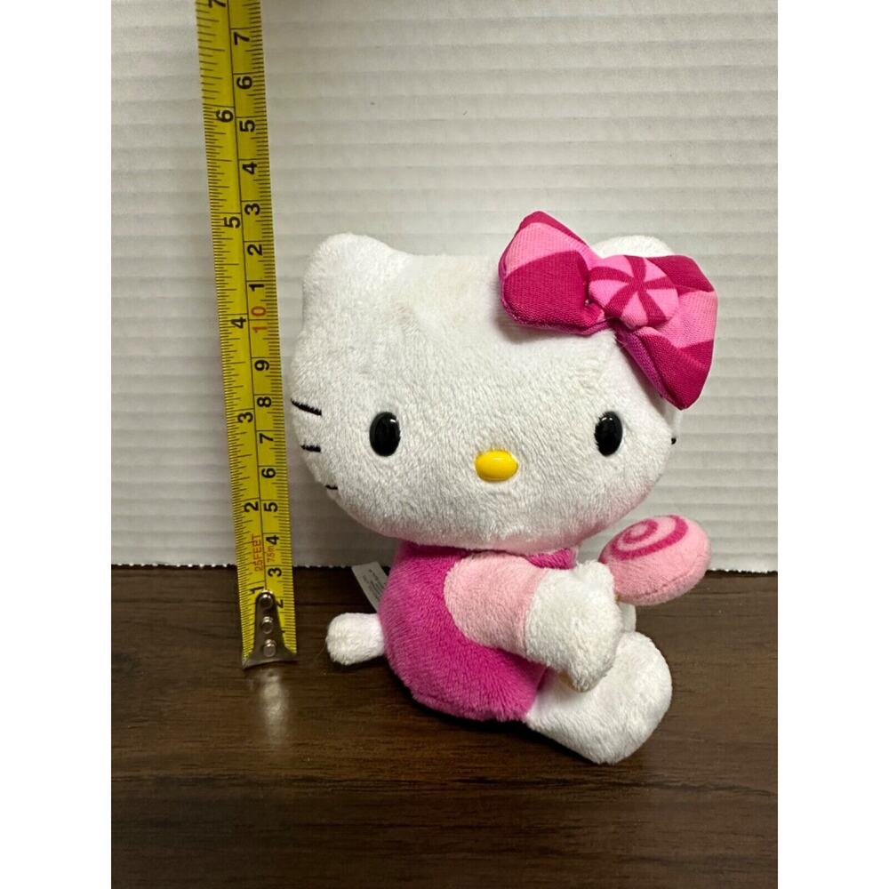Sanrio Hello Kitty Plush 5 Inch Holding Pink Lollipop Candy Theme 2020 Sitting